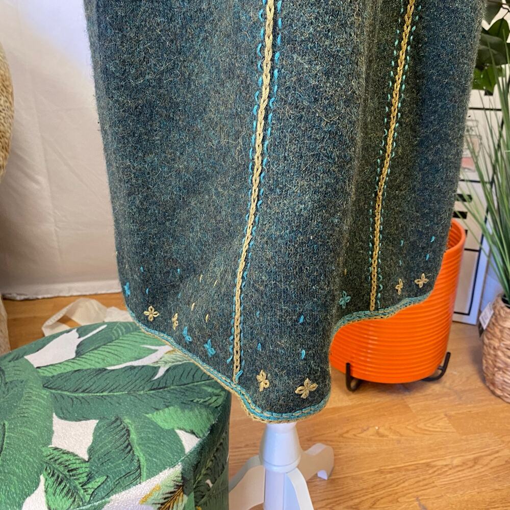 Peruvian Connection Alpaca Wool Button Front Rib … - image 3